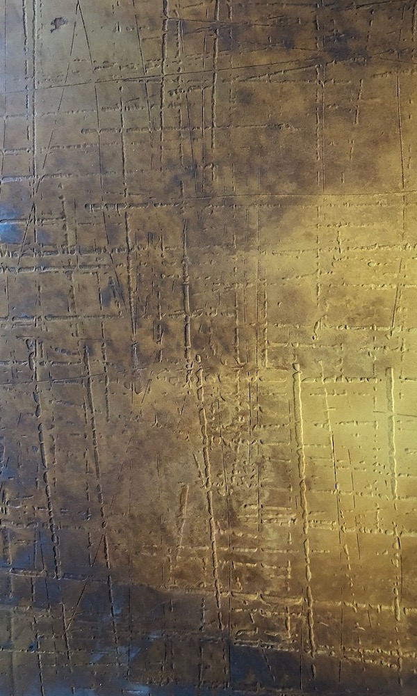 Rust sample with lined texture