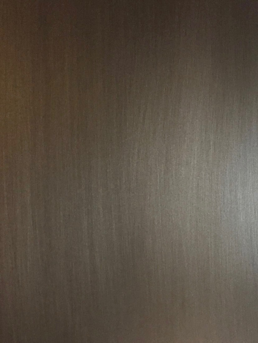 Bonze with matte brushed finish