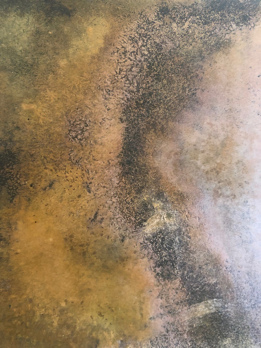 Mottled rusted steel